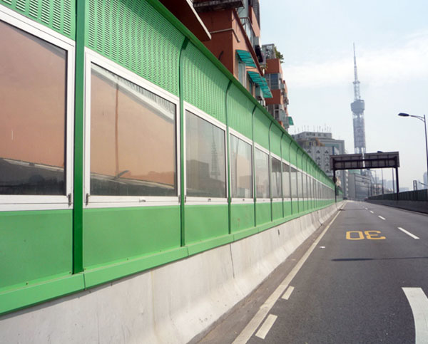 绿色百叶孔道路声屏障厂家 绿色百叶孔道路声屏障厂家